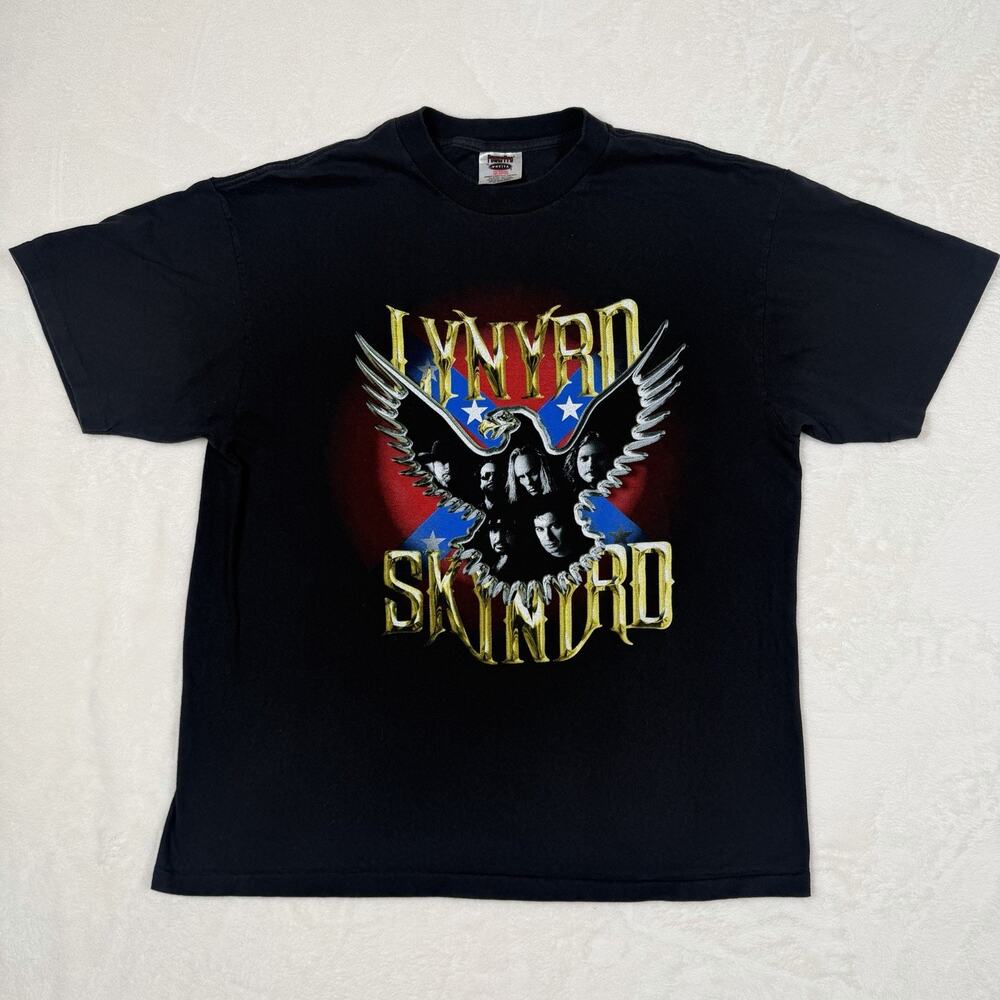 Lynyrd Skynyrd Vintage 2000 Tour Band Tee Double Sided Graphic Single Stitch XL